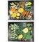 Fruitie Smoothie on Black by Farida Zaman 15" x 12" Canvas Wall Art (Set of 2)